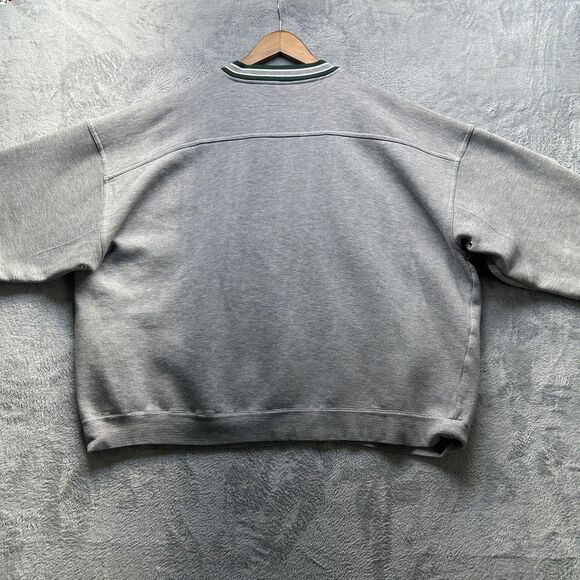 Vintage Milwaukee Bucks Sweatshirt Sz XL Gray Green NBA Basketball Crewneck 90s - Picture 12 of 14